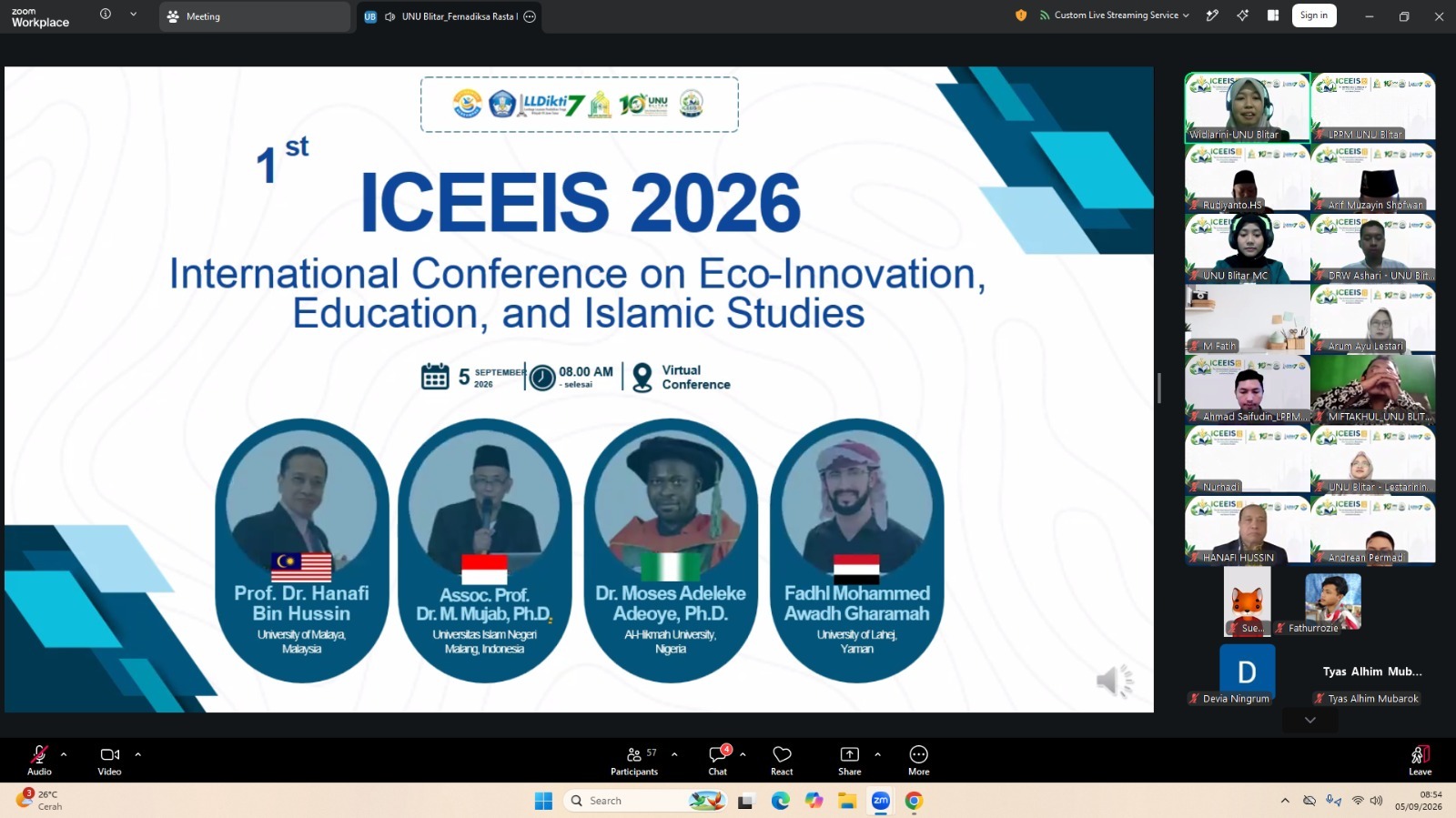 UNU Blitar Gelar Konferensi Internasional, 32 Presenter dari 4 Negara Bahas AI dan Pendidikan