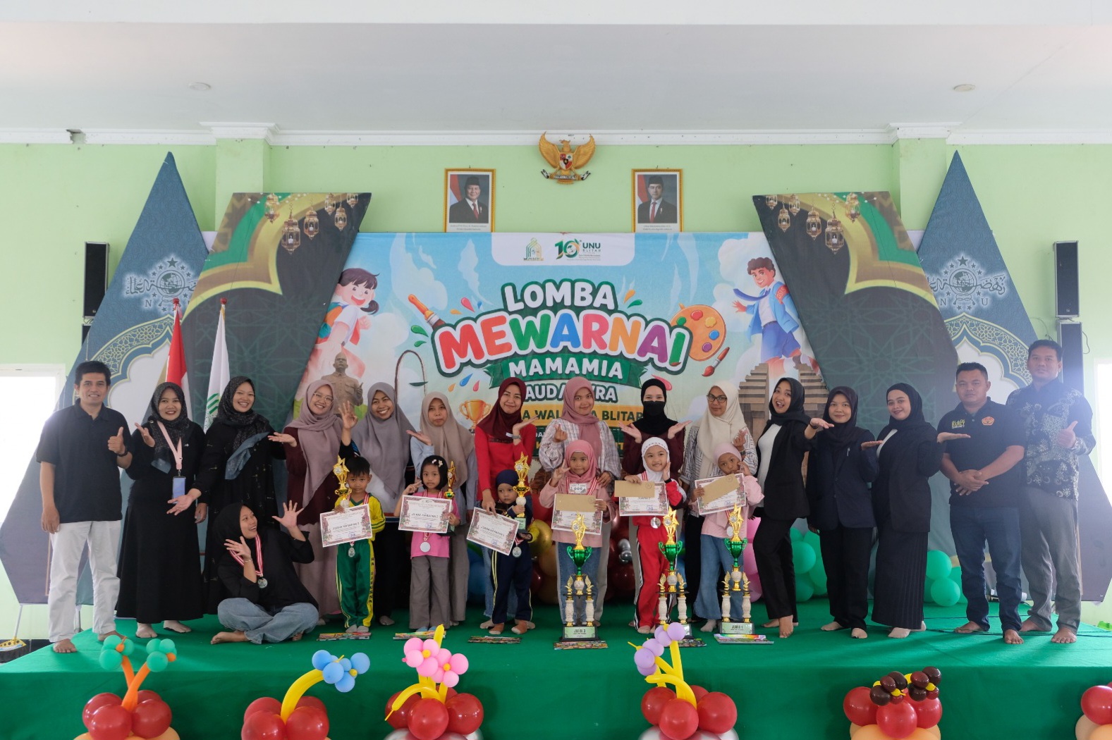 Harlah Ke-10 UNU Blitar, Lomba Mewarnai Jadi Cara Kenalkan Kearifan Lokal kepada Anak